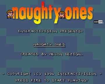 Naughty Ones (AGA) screen shot title